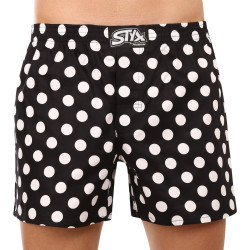 Vīriešu bokserbokseršorti Styx premium art classic gumijas polka dots (AP1055)