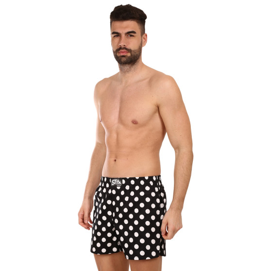 Vīriešu bokserbokseršorti Styx premium art classic gumijas polka dots (AP1055)