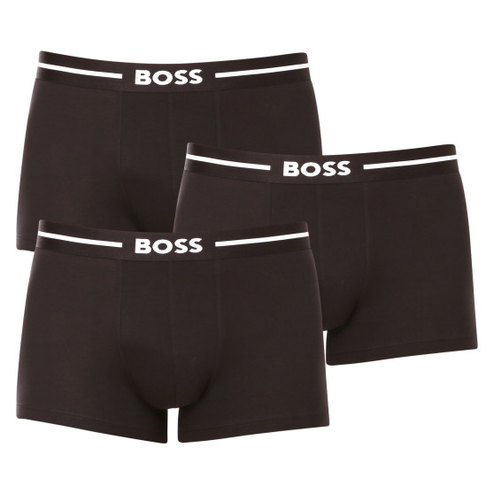 3PACK vīriešu bokseru šorti BOSS melni (50473916 001)