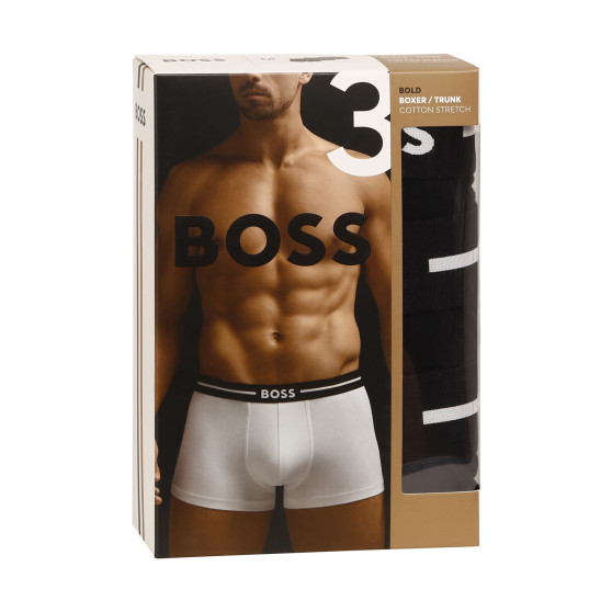 3PACK vīriešu bokseru šorti BOSS melni (50473916 001)