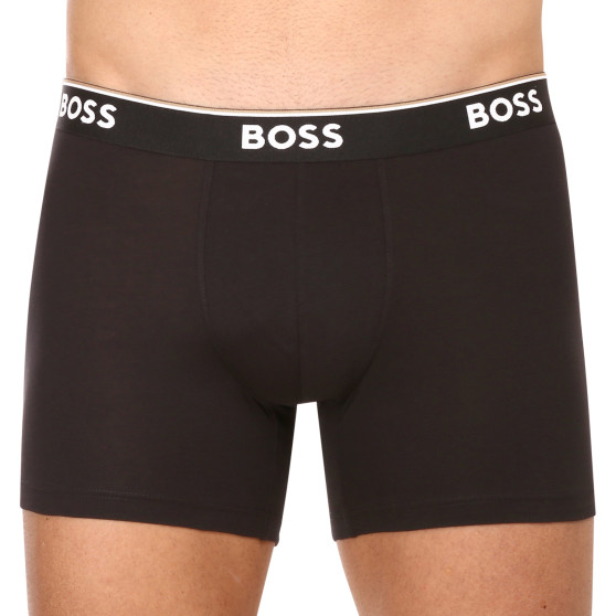 3PACK vīriešu bokseru šorti BOSS melni (50475282 001)