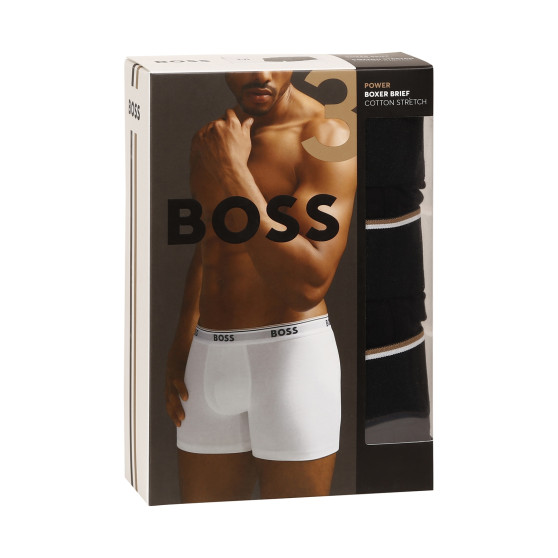 3PACK vīriešu bokseru šorti BOSS melni (50475282 001)