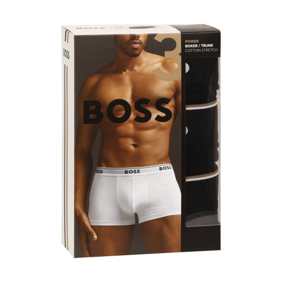 3PACK vīriešu bokseru šorti BOSS melni (50475274 001)