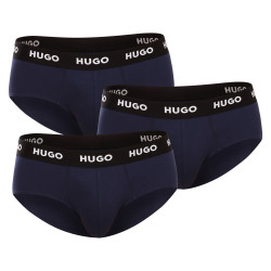 3PACK vīriešu apakšbikses HUGO tumši zilas (50469763 410)