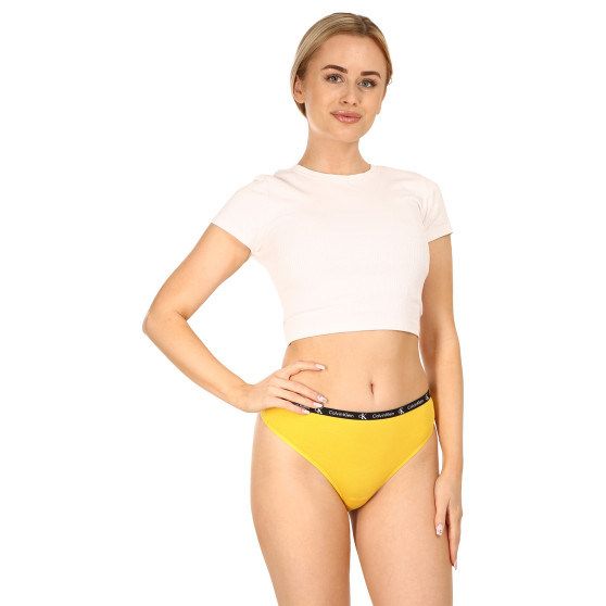 2PACK Sieviešu stringi Calvin Klein daudzkrāsains (QD3990E-BNR)