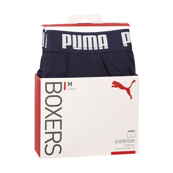 3PACK vīriešu bokseru šorti Puma zili (701206546 002)