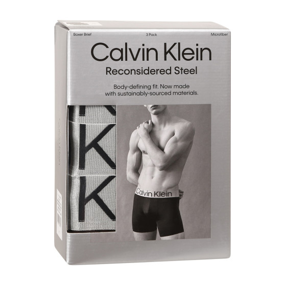 3PACK vīriešu bokseru šorti Calvin Klein melni (NB3075A-7V1)