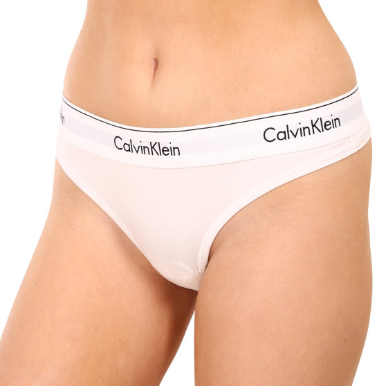 Sieviešu stringi Calvin Klein white (F3786E-100)