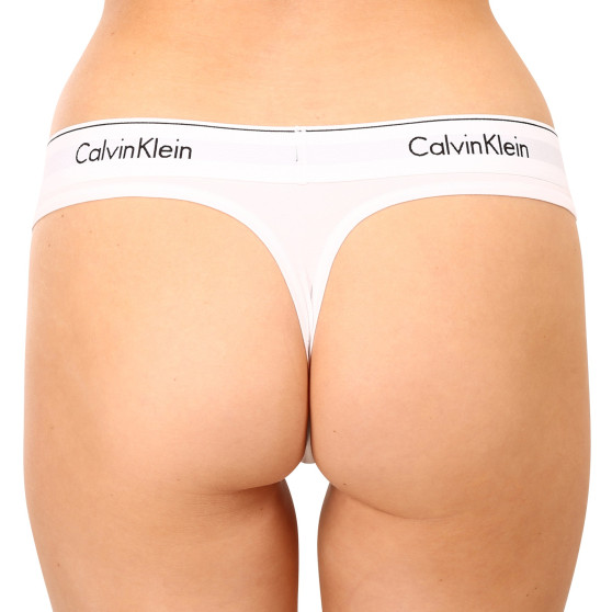 Sieviešu stringi Calvin Klein white (F3786E-100)