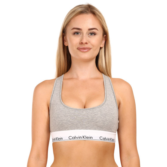 Sieviešu krūšturis Calvin Klein pelēks (F3785E-020)