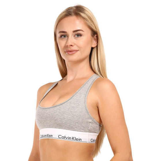 Sieviešu krūšturis Calvin Klein pelēks (F3785E-020)