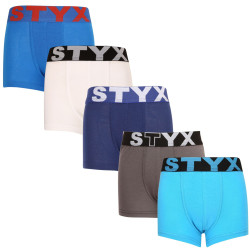 5PACK bērnu bokseru biksītes Styx sporta elastīgās daudzkrāsainas (5GJ9681379)