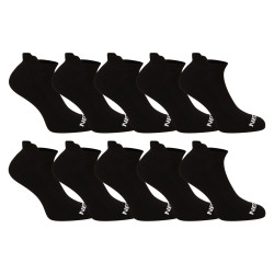 10PACK zeķes Nedeto low black (10NDTPN001-brand)