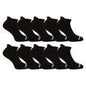 10PACK zeķes Nedeto low black (10NDTPN001-brand)