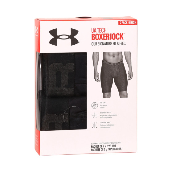 2PACK vīriešu bokseru šorti Under Armour melni (1363622 001)