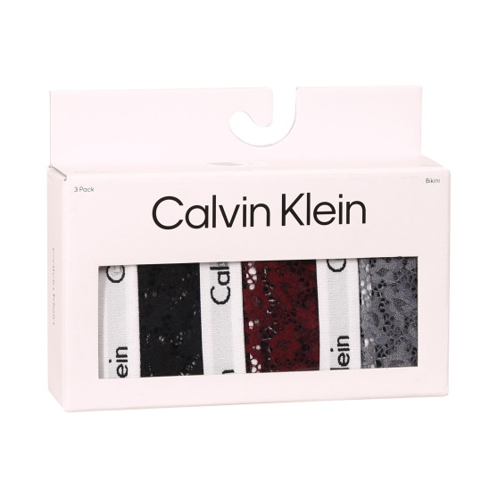 3PACK Sieviešu biksītes Calvin Klein oversized multicolour (QD3975E-BP7)