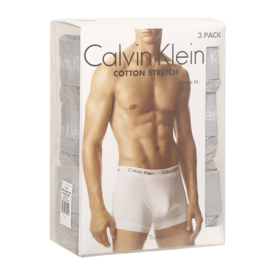 3PACK vīriešu bokseru šorti Calvin Klein pelēki (U2662G-080)