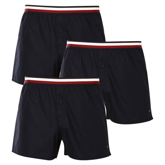 3PACK vīriešu bokserbokseršorti Tommy Hilfiger tumši zili (UM0UM03121 0XO)