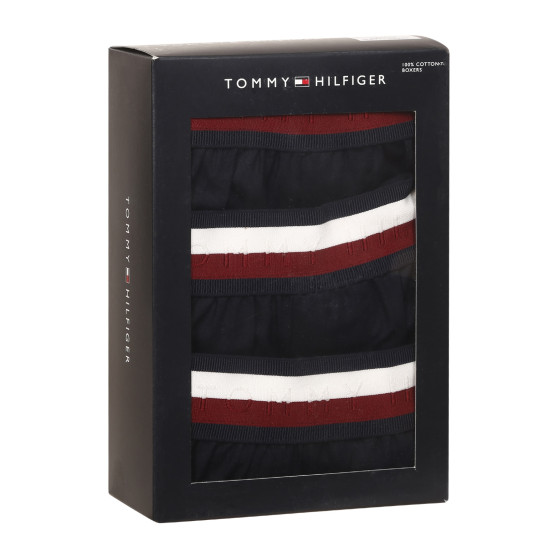 3PACK vīriešu bokserbokseršorti Tommy Hilfiger tumši zili (UM0UM03121 0XO)