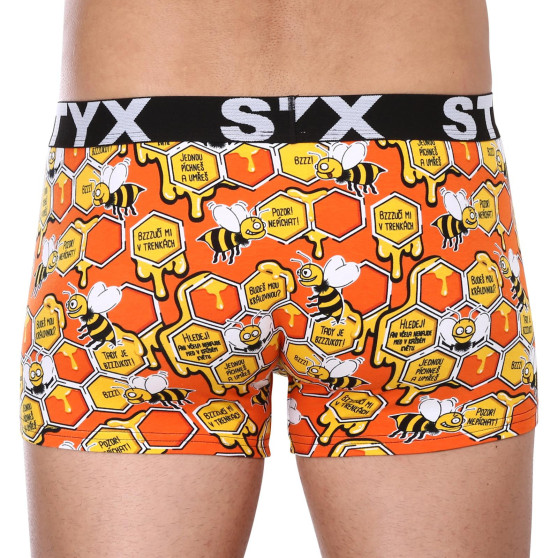 3PACK Vīriešu bokseru šorti Styx art sporta gumija oversized (3R12914)