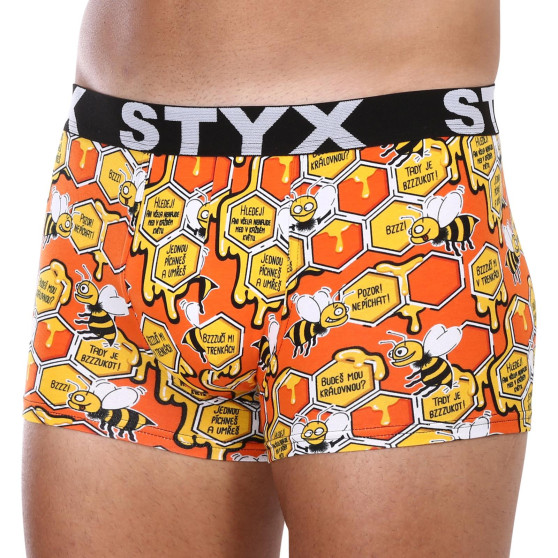 3PACK Vīriešu bokseru šorti Styx art sporta gumija oversized (3R12914)