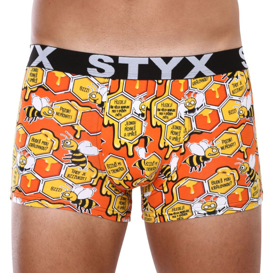 3PACK Vīriešu bokseru šorti Styx art sporta gumija oversized (3R12914)