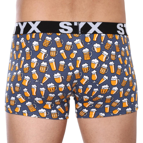 3PACK Vīriešu bokseru šorti Styx art sporta gumija oversized (3R12672)