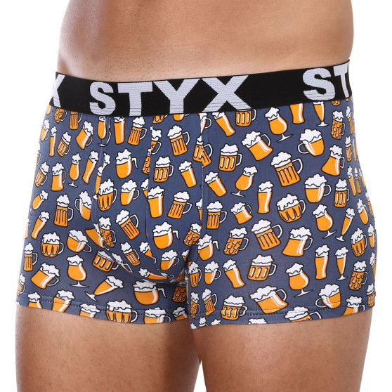 3PACK Vīriešu bokseru šorti Styx art sporta gumija oversized (3R12672)