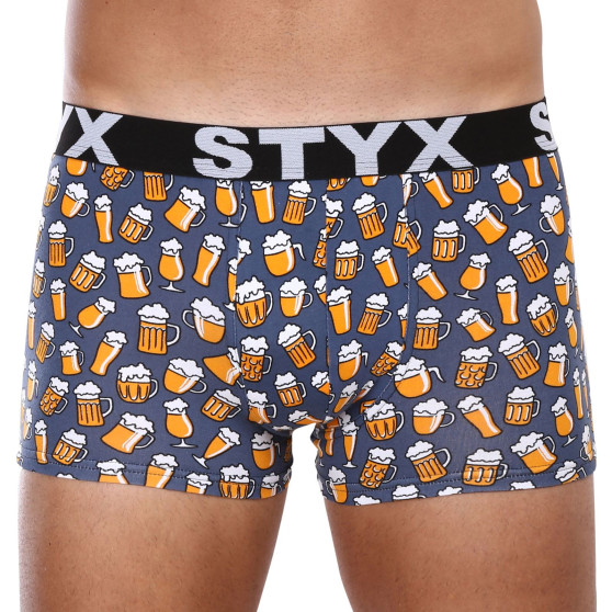 3PACK Vīriešu bokseru šorti Styx art sporta gumija oversized (3R12672)