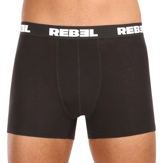 5PACK vīriešu bokseru šorti Nedeto Rebel black (5NBR001)