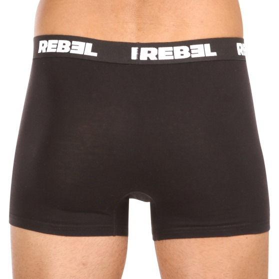 5PACK vīriešu bokseru šorti Nedeto Rebel black (5NBR001)