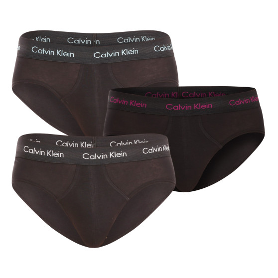 3PACK vīriešu apakšbikses Calvin Klein melnas (U2661G-H50)