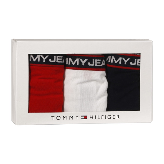 3PACK Sieviešu stringi Tommy Hilfiger daudzkrāsains (UW0UW04709 0WE)