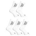 5PACK zeķes Styx augstas baltas (5HV1061)