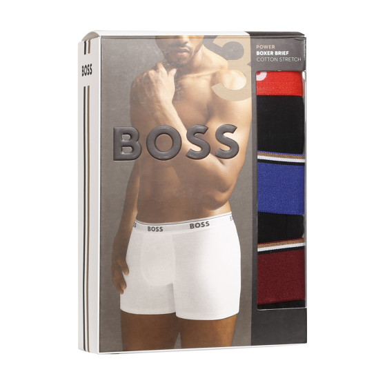 3PACK vīriešu bokseru šorti BOSS melni (50499441 972)