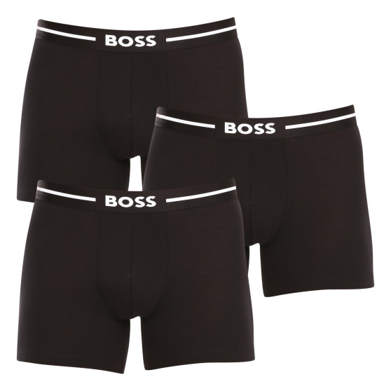 3PACK vīriešu bokseru šorti BOSS melni (50510698 001)