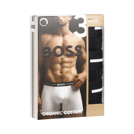 3PACK vīriešu bokseru šorti BOSS melni (50510698 001)