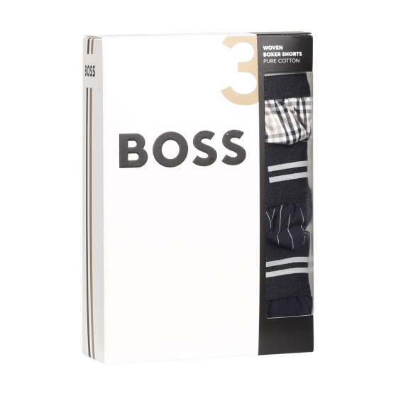 3PACK vīriešu bokserbokseršorti BOSS daudzkrāsaini (50480034 275)