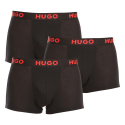 3PACK vīriešu bokseru šorti HUGO melni (50496723 001)