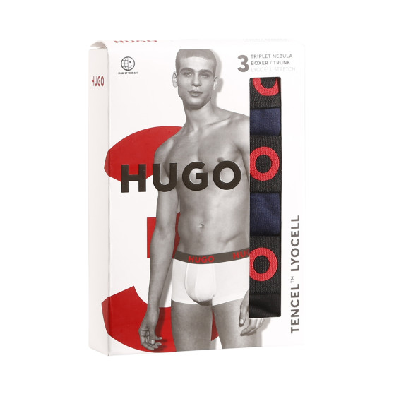 3PACK vīriešu bokseru šorti HUGO daudzkrāsaini (50496723 406)