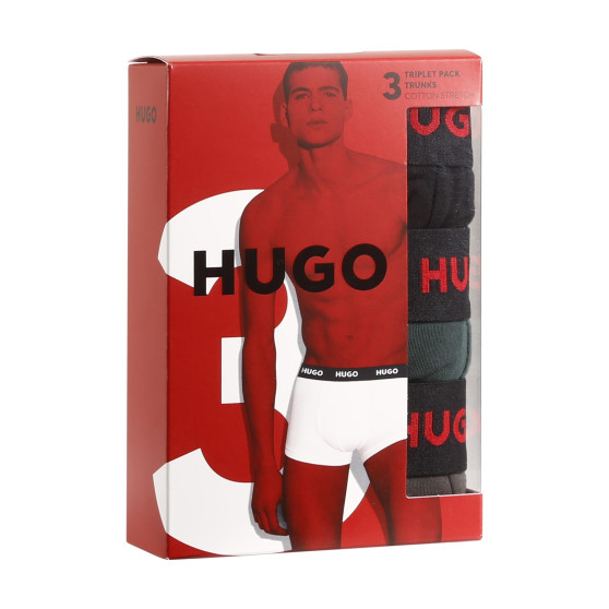 3PACK vīriešu bokseru šorti HUGO daudzkrāsaini (50469766 303)