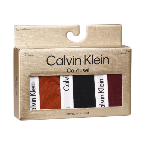 3PACK sieviešu biksītes Calvin Klein daudzkrāsains (QD5146E-HVT)