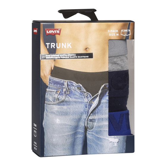 3PACK vīriešu bokseru šorti Levis daudzkrāsaini (905042001 022)