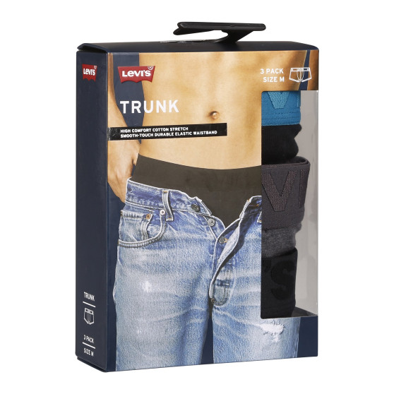 3PACK vīriešu bokseru šorti Levis daudzkrāsaini (905042001 023)