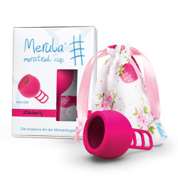 Menstruālā krūzīte Merula Cup Strawberry (MER001)