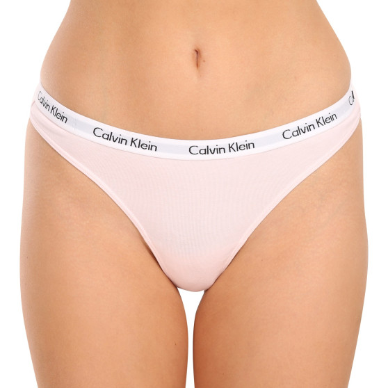 Sieviešu stringi Calvin Klein rozā (D1617A-2NT)