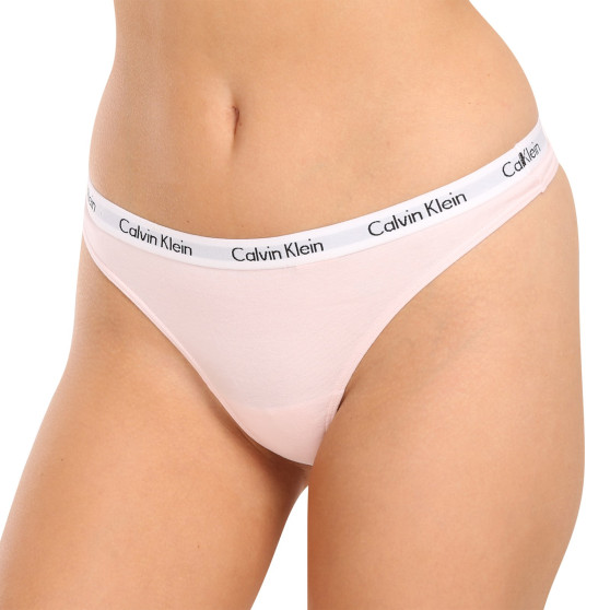 Sieviešu stringi Calvin Klein rozā (D1617A-2NT)