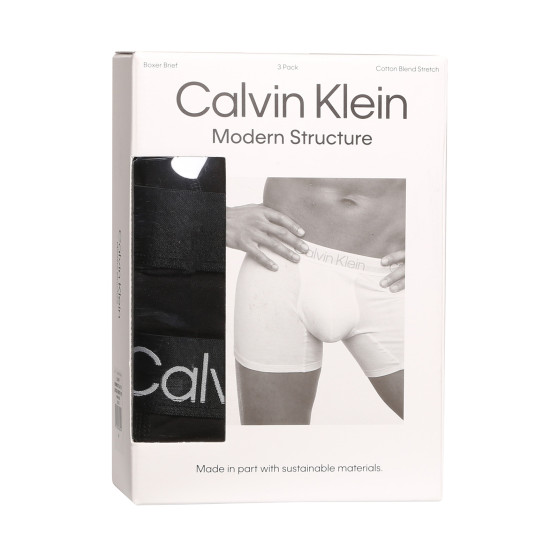 3PACK vīriešu bokseru šorti Calvin Klein melni (NB2971A-7VI)