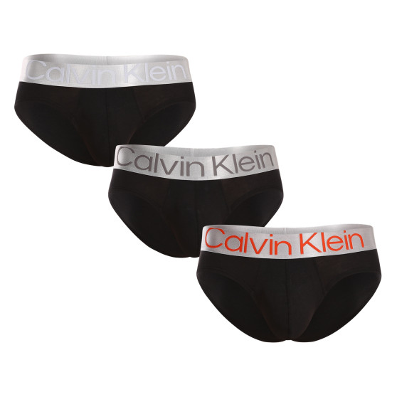 3PACK vīriešu apakšbikses Calvin Klein melnas (NB3129A-GTB)