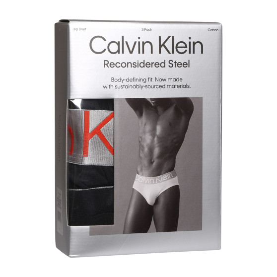 3PACK vīriešu apakšbikses Calvin Klein melnas (NB3129A-GTB)